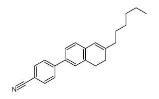 4-(6-hexyl-7,8-dihydronaphthalen-2-yl)benzonitrile结构式