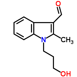 1-(3-HYDROXY-PROPYL)-2-METHYL-1H-INDOLE-3-CARBALDEHYDE structure