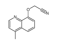 2-(4-methylquinolin-8-yl)oxyacetonitrile Structure