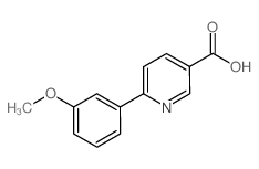 6-(3-甲氧基苯基)烟酸结构式