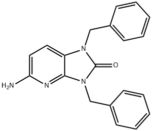 5-胺-1,3-二苄基-1H,2H,3H-咪唑并[4,5-B]吡啶-2-酮结构式