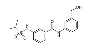 N-(3-Hydroxymethyl-phenyl)-3-(propane-2-sulfonylamino)-benzamide Structure