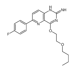 4-(2-butoxyethoxy)-6-(4-fluorophenyl)pyrido[3,2-d]pyrimidin-2-amine Structure