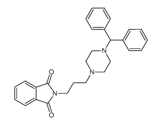 2-[3-(4-benzhydryl-piperazin-1-yl)-propyl]-isoindole-1,3-dione结构式