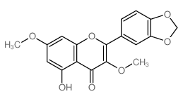 2-(1,3-Benzodioxol-5-yl)-5-hydroxy-3,7-dimethoxy-4H-chromen-4-one Structure