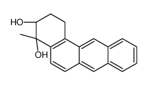 (3S,4S)-4-methyl-2,3-dihydro-1H-benzo[a]anthracene-3,4-diol Structure