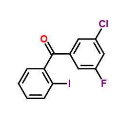 (3-Chloro-5-fluorophenyl)(2-iodophenyl)methanone图片