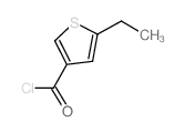 3-Thiophenecarbonyl chloride, 5-ethyl- (9CI)结构式