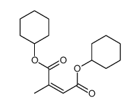 dicyclohexyl 2-methylbut-2-enedioate Structure