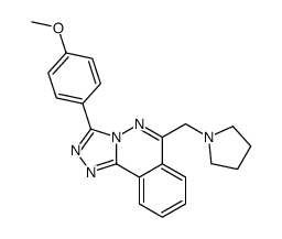 3-(4-methoxyphenyl)-6-(pyrrolidin-1-ylmethyl)-[1,2,4]triazolo[3,4-a]phthalazine Structure