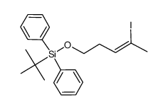 (Z)-(tert-butyl-(4-iodopent-3-enyloxy))diphenylsilane Structure