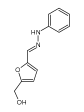 5-hydroxymethyl-furan-2-carbaldehyde-phenylhydrazone Structure