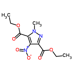 1-METHYL-4-NITRO-1 H-PYRAZOLE-3,5-DICARBOXYLIC ACID DIETHYL ESTER Structure