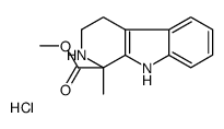 methyl 1-methyl-2,3,4,9-tetrahydropyrido[3,4-b]indole-1-carboxylate,hydrochloride结构式