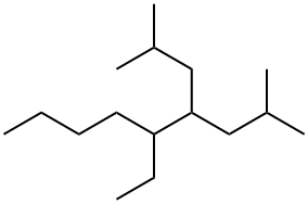 Nonane, 5-ethyl-2-methyl-4-(2-methylpropyl)-结构式