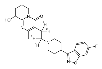 rac 9-hydroxyrisperidone-d4 Structure