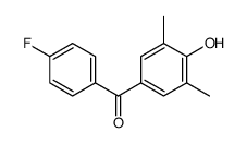 (4-fluorophenyl)-(4-hydroxy-3,5-dimethylphenyl)methanone Structure