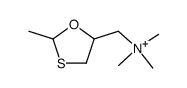 2-methyl-5-((dimethylamino)methyl)-1,3-oxathiolane methiodide structure