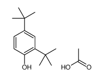 acetic acid,2,4-ditert-butylphenol结构式