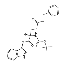 Boc-Glu(OBzl)-OBt Structure