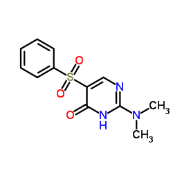 2-(Dimethylamino)-5-(phenylsulfonyl)-4(3H)-pyrimidinone Structure