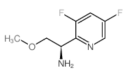 (R)-1-(3,5-DIFLUOROPYRIDIN-2-YL)-2-METHOXYETHANAMINE structure