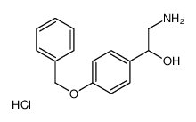 2-AMINO-1-(4-BENZYLOXYPHENYL)ETHANOL HYDROCHLORIDE结构式