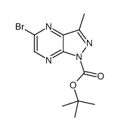 tert-butyl 5-bromo-3-methylpyrazolo[3,4-b]pyrazine-1-carboxylate Structure