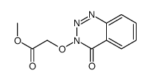 methyl 2-[(4-oxo-1,2,3-benzotriazin-3-yl)oxy]acetate Structure