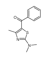 (2-(dimethylamino)-4-methylthiazol-5-yl)(phenyl)methanone Structure