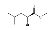 (-)-methyl-(S)-2-bromo-4-methylpentanoate Structure