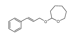 2-((3-phenylallyl)oxy)oxepane Structure