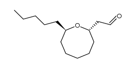 2-((2S,8R)-8-pentyloxocan-2-yl)acetaldehyde结构式