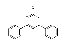 (4E)-3,5-diphenylpent-4-enoic acid Structure