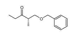 (S)-1-benzyloxy-2-methylpentan-3-one结构式