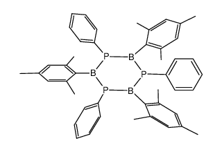 triboratriphosphatotriphenyl(2,4,6-trimethylbenzene)3 Structure