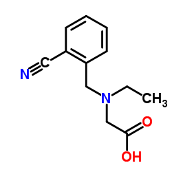 N-(2-Cyanobenzyl)-N-ethylglycine Structure