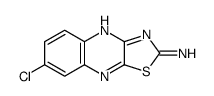 7-chloro-[1,3]thiazolo[4,5-b]quinoxalin-2-amine Structure