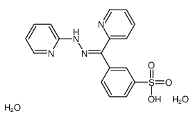 2-(3-sulfobenzoyl)pyridine 2-pyridylhydrazone dihydrate Structure