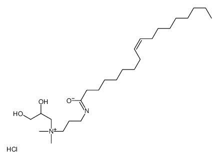 2,3-dihydroxypropyl-dimethyl-[3-[[(Z)-octadec-9-enoyl]amino]propyl]azanium,chloride Structure