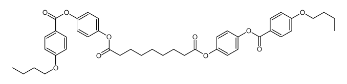 bis[4-(4-butoxybenzoyl)oxyphenyl] nonanedioate结构式