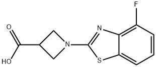 1-(4-fluoro-1,3-benzothiazol-2-yl)azetidine-3-carboxylic acid Structure