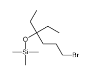 (6-bromo-3-ethylhexan-3-yl)oxy-trimethylsilane Structure