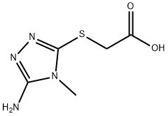 2-[(5-amino-4-methyl-4H-1,2,4-triazol-3-yl)sulfanyl]acetic acid Structure