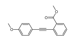 methyl 2-((4-methoxyphenyl)ethynyl)benzoate结构式