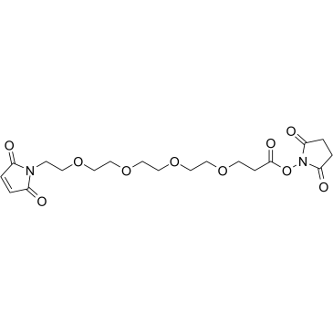 Mal-PEG4-NHS ester structure