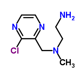 N-[(3-Chloro-2-pyrazinyl)methyl]-N-methyl-1,2-ethanediamine结构式