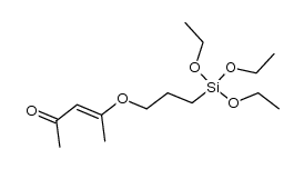 4-(3-(triethoxysilyl)propoxy)pent-3-en-2-one Structure