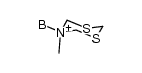 (5-methyl-1,3,5-dithiaazacyclohexane)(borane)结构式