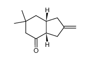 4,4-dimethyl-8-methylene-cis-bicyclo<4.3.0>nonan-2-one Structure